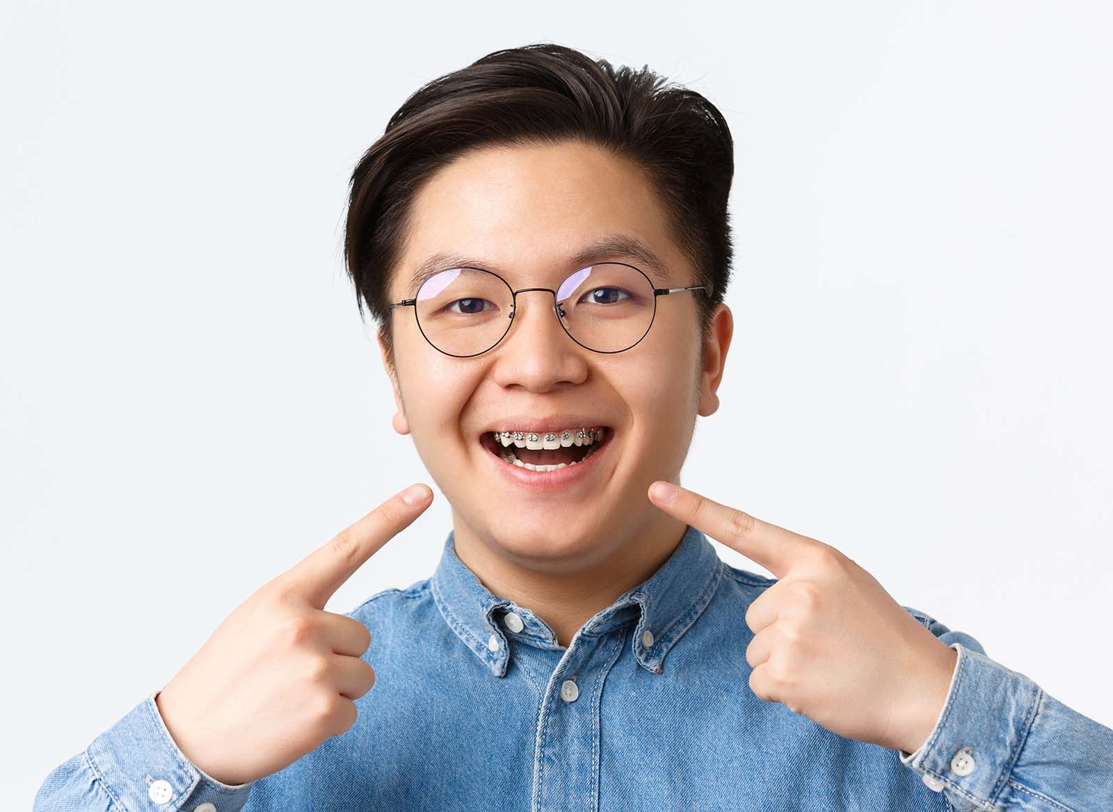 Dental Braces smiling patient